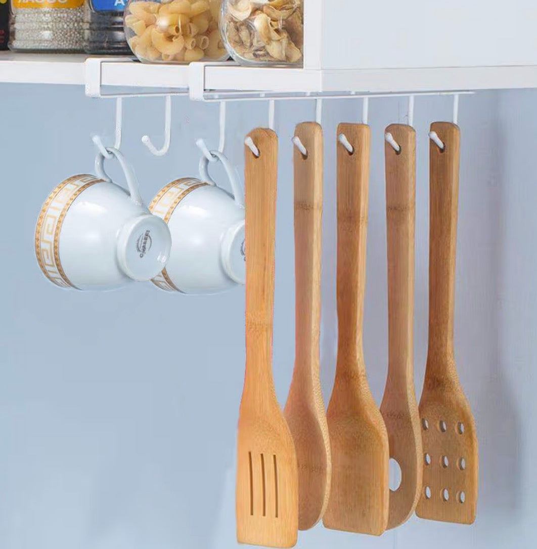 Under-Shelf Hook Rack (6 hooks)