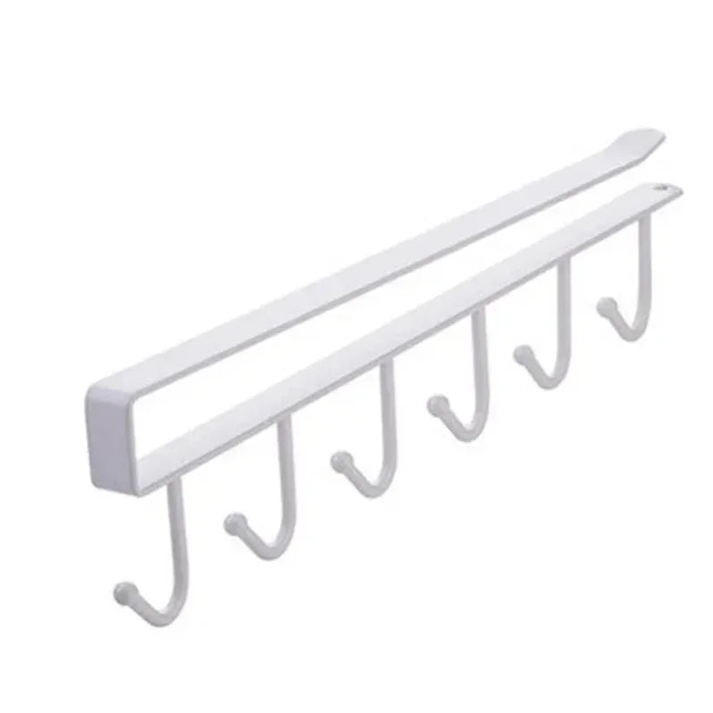 Under-Shelf Hook Rack (6 hooks)